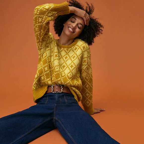 ANTHROPOLOGIE | Maeve | Chunky Wool Blend Sigfried Sweater | NWT - Picture 1 of 10